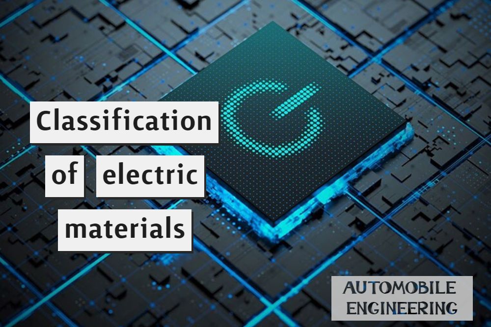 Classification of electric materials