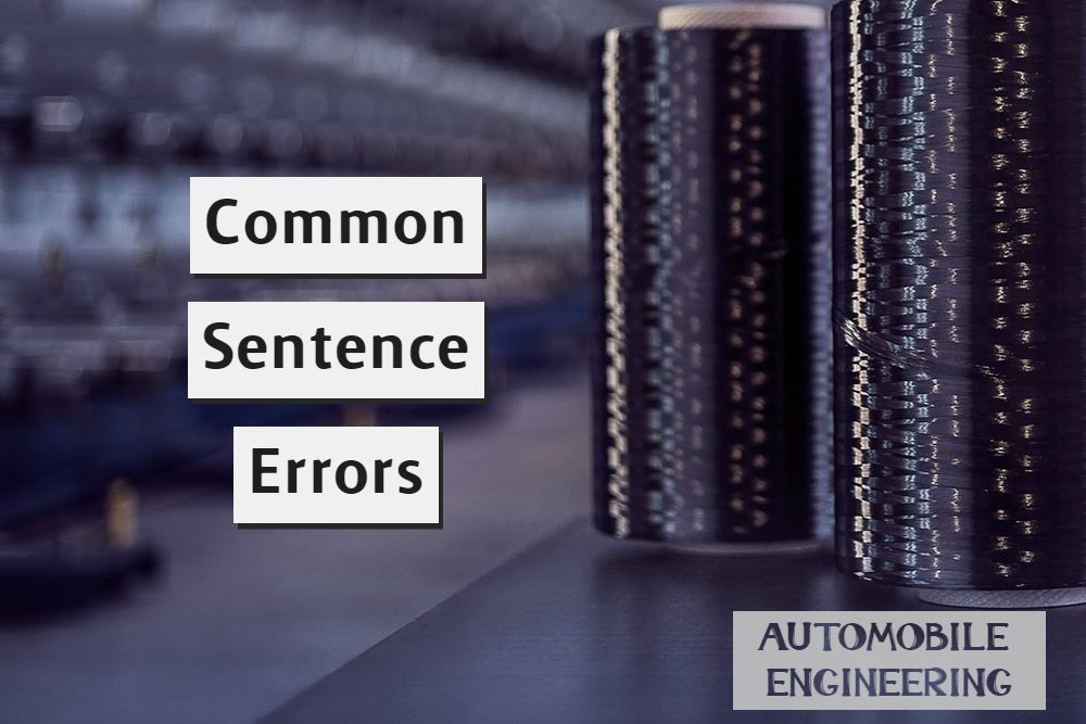 Common Sentence Errors
