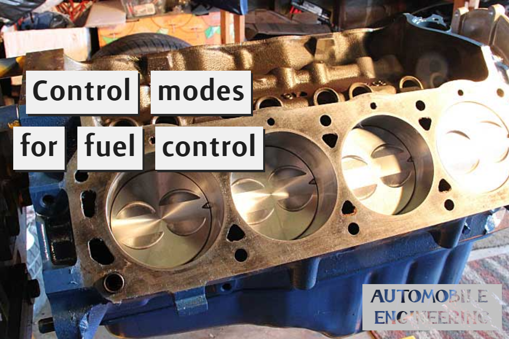 Control modes for fuel control