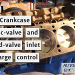 Crankcase disc-valve and reed-valve inlet charge control