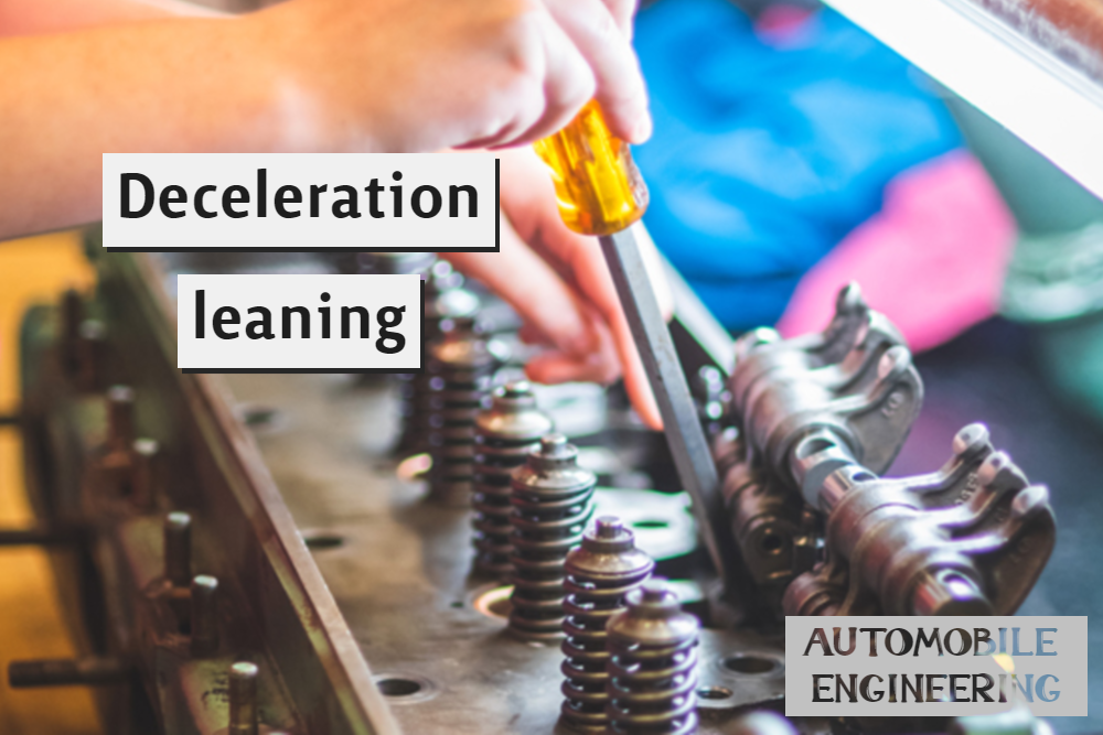 Deceleration leaning