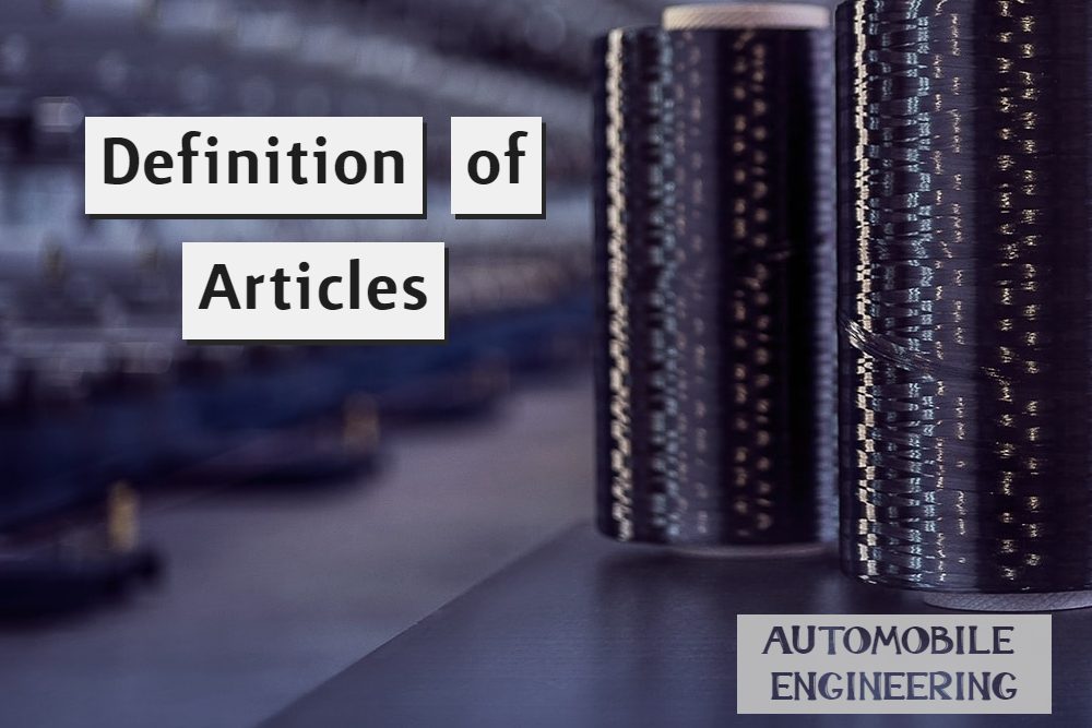 Definition of Articles