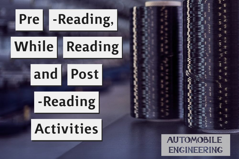 Pre -Reading, While Reading and Post -Reading Activities