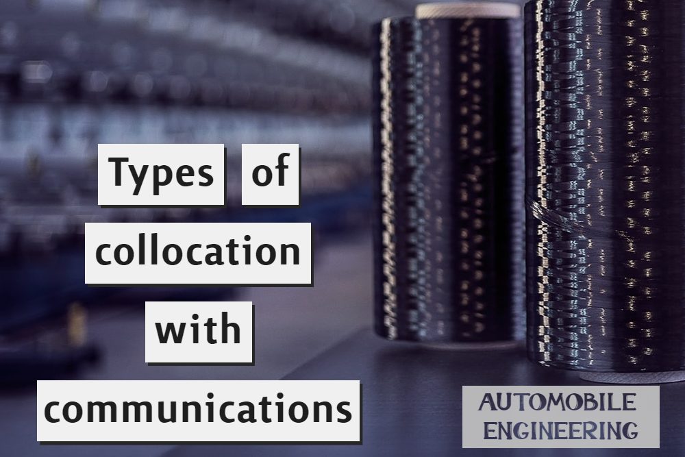 Types of collocation with “communications”