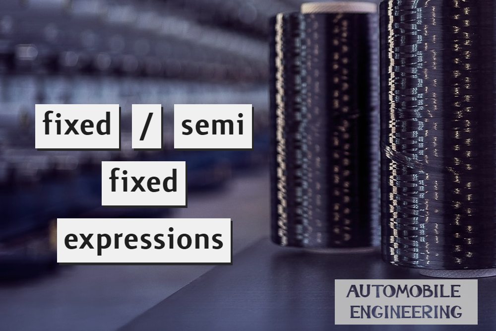 fixed / semi fixed expressions