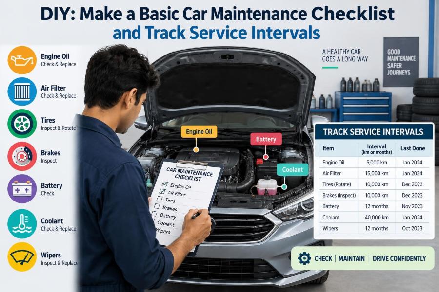🚗 DIY: Make a Basic Car Maintenance Checklist and Track Service Intervals