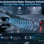 📡 How Automotive Radar Detects Vehicles Through Rain, Fog, and Darkness