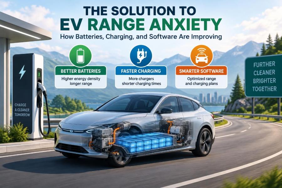 🚗 The Solution to EV Range Anxiety: How Batteries, Charging, and Software Are Improving