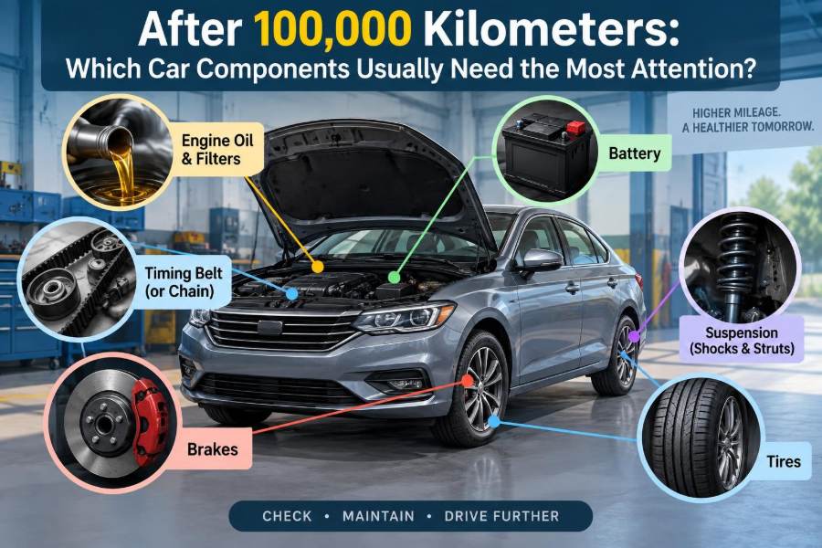 🚗 After 100,000 Kilometers: Which Car Components Usually Need the Most Attention?