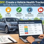🚗 DIY: Create a Vehicle Health Tracker for Fuel, Service, Tire, and Battery Records