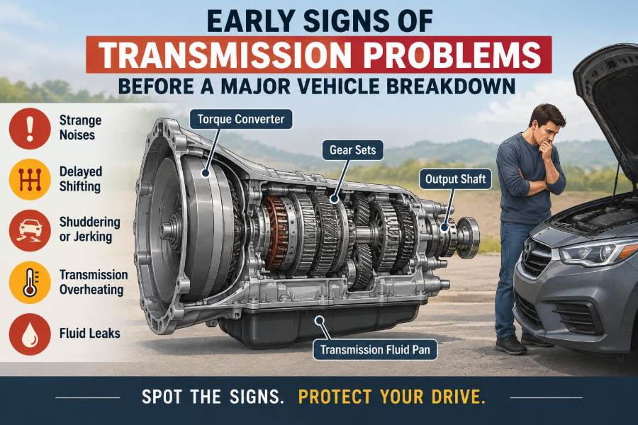 🚗 Early Signs of Transmission Problems Before a Major Vehicle Breakdown
