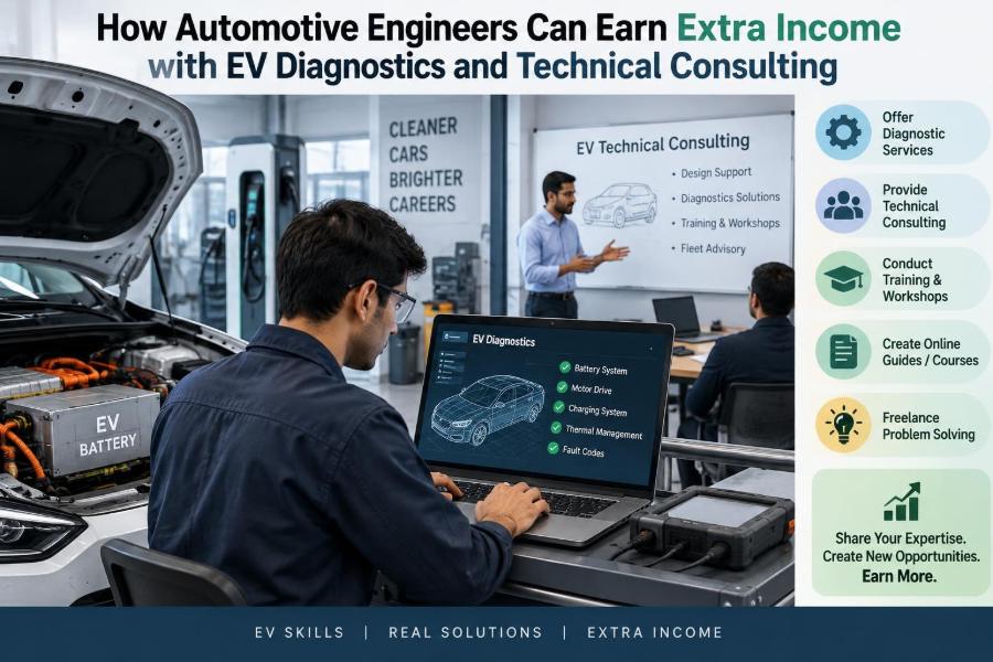 🚗 How Automotive Engineers Can Earn Extra Income with EV Diagnostics and Technical Consulting