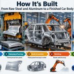 🚗 How It’s Built: From Raw Steel and Aluminum to a Finished Car Body