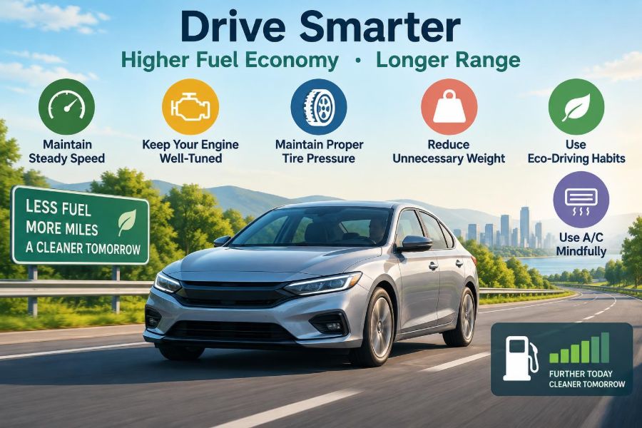 🚗 How to Increase Fuel Economy and Extend Vehicle Range in Everyday Driving