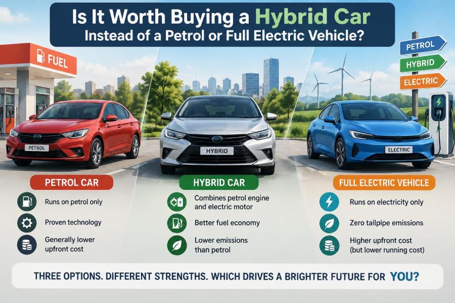 🚗 Is It Worth Buying a Hybrid Car Instead of a Petrol or Full Electric Vehicle?