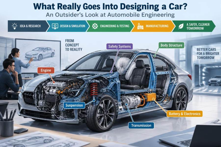 🚗 What Really Goes Into Designing a Car? An Outsider’s Look at Automobile Engineering