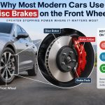 🚗 Why Most Modern Cars Use Disc Brakes on the Front Wheels