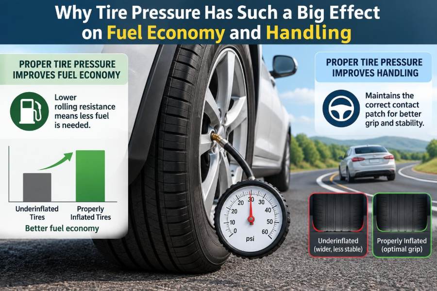 🚗 Why Tire Pressure Has Such a Big Effect on Fuel Economy and Handling
